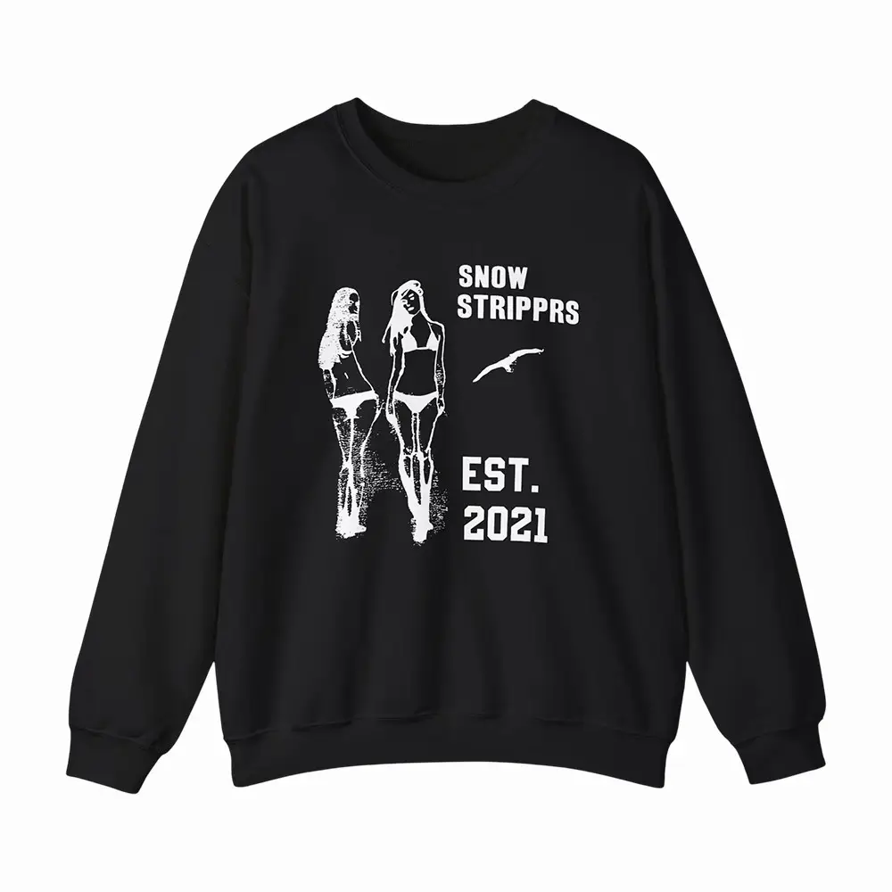 Snow Strippers Est 2021 Sweatshirt Snow Strippers Clothing Line Present For Wife Snow Strippers Est 2021 Sweatshirt Snow Strippers Clothing Line Present For Wife - Image 1