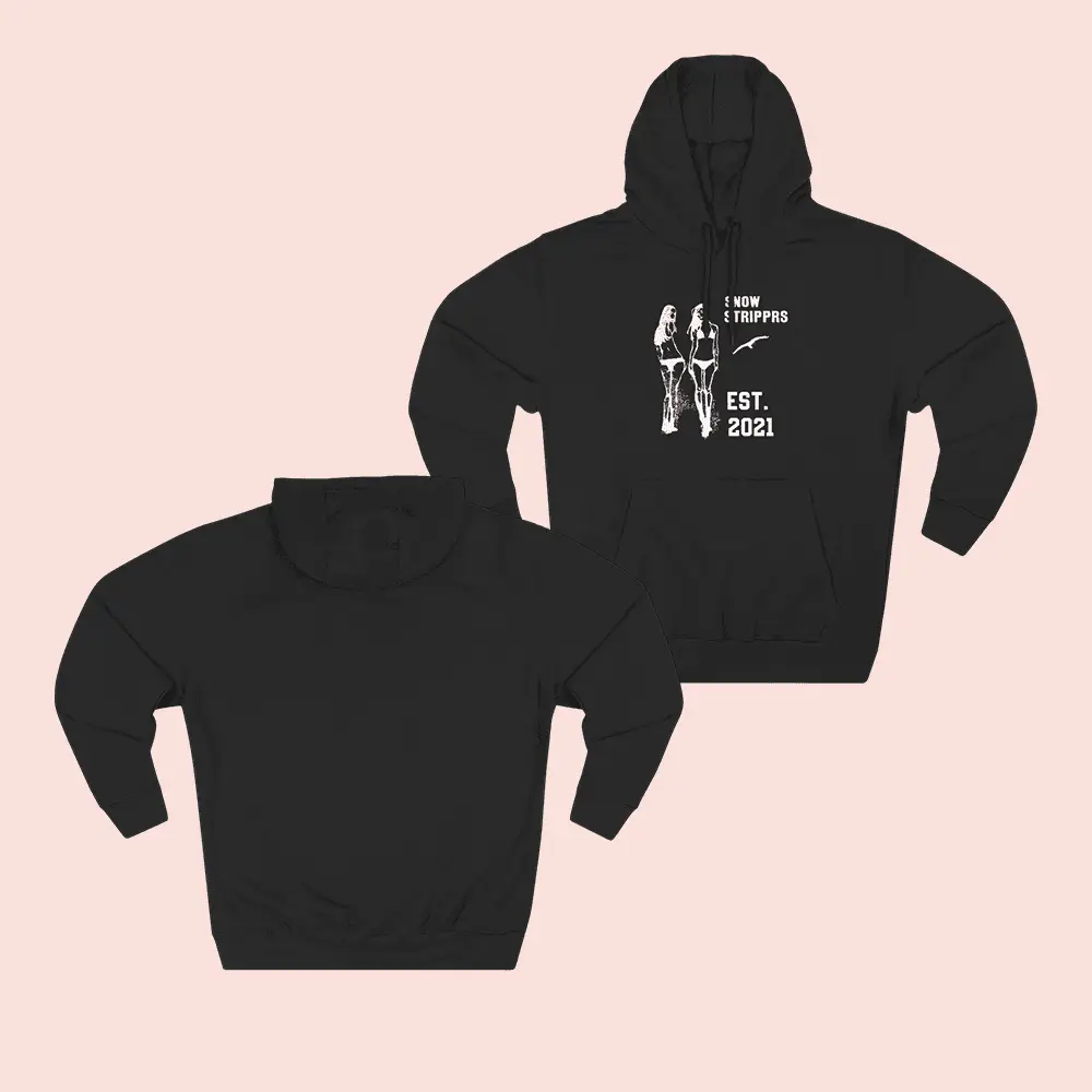 Snow Strippers Merch Snow Strippers Est 2021 Hoodie Twerk Team Hooded Sweatshirt Fan Gifts
