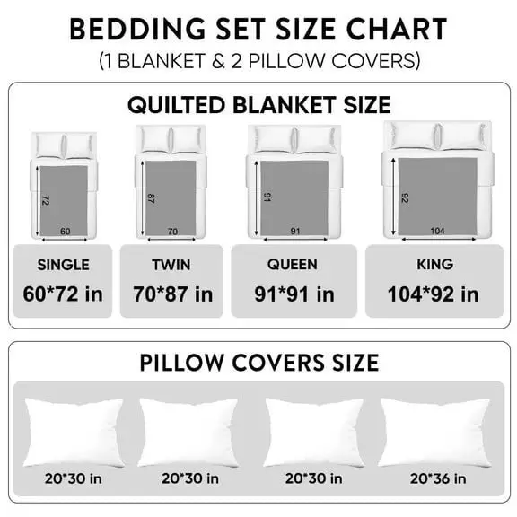 Snowman Town Quilted Bedding Set Duvet Cover Bedspread Christmas Gifts For Friends