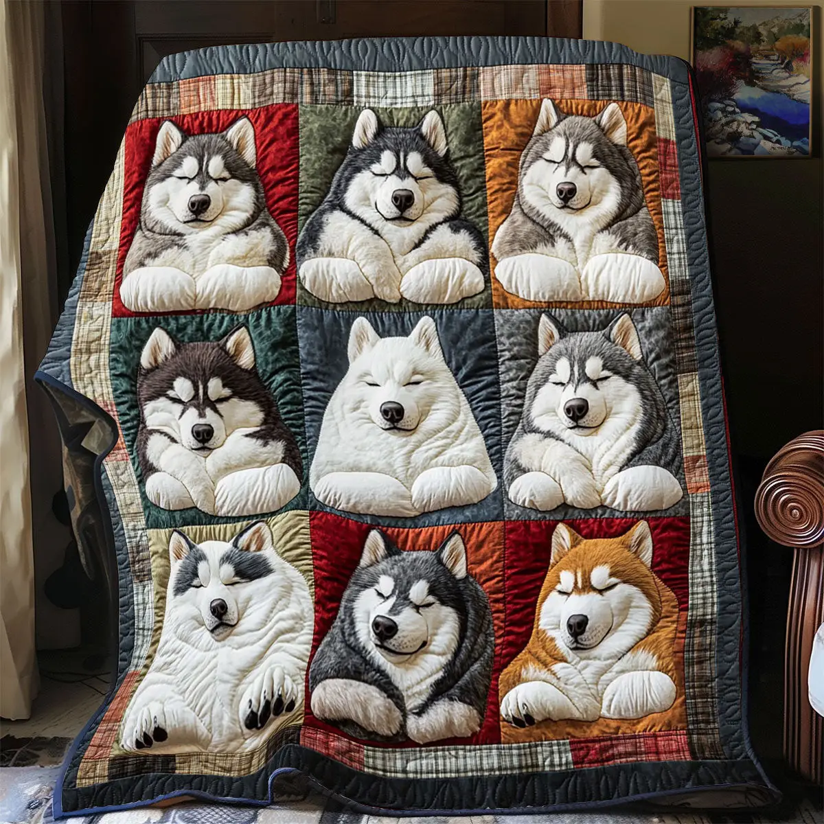 Snuggle Tails Quilt Elegant Quilt Blanket for Relaxing Evenings