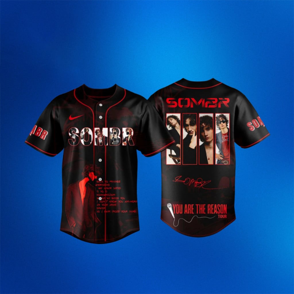 Sombr You Are The Reason Tour 2026 Jersey Sombr Merch Gifts For Music Lovers