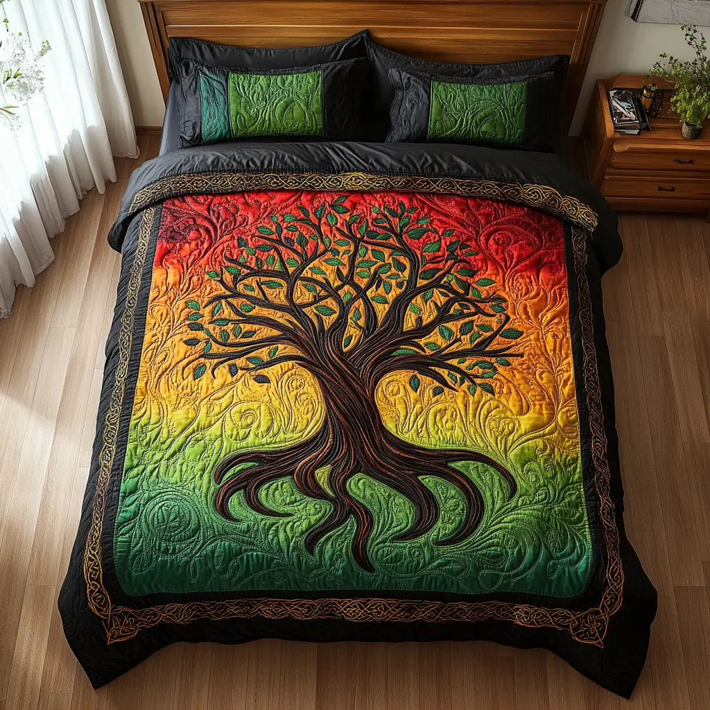 Soulful Tree Duvet Cover Set Quilt Bedding Set Bedspread Unique St Patrick'S Day Gifts
