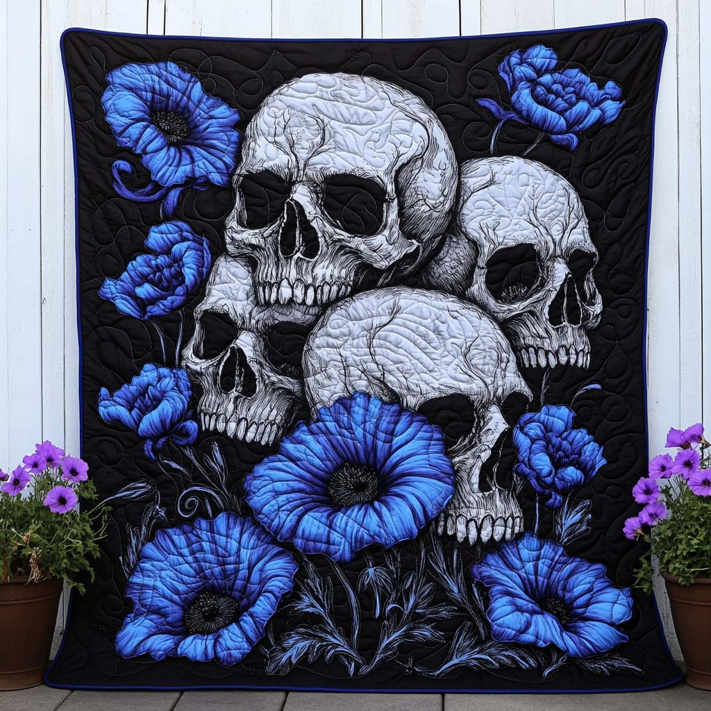 Souls of Four Quilted Blanket Nice Throw Blanket Gift For Halloween