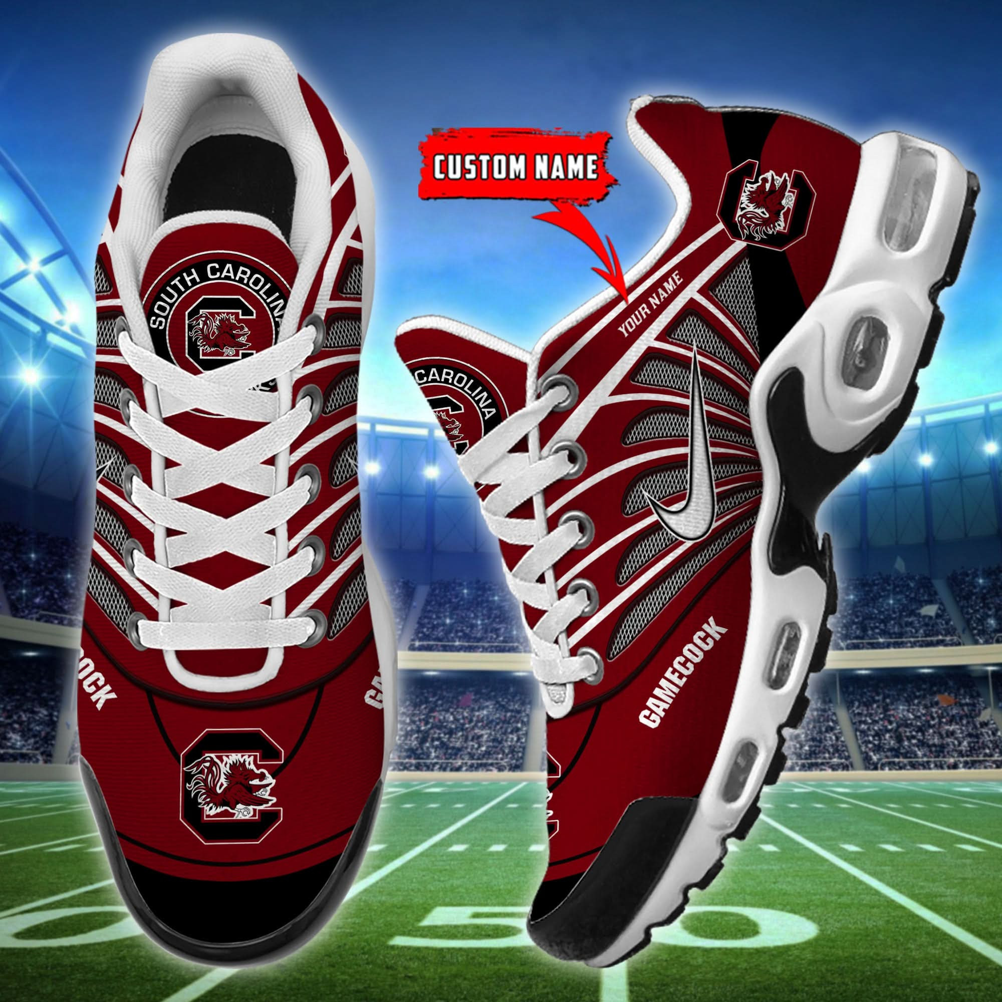 South Carolina Gamecocks Air Max Plus Shoes -