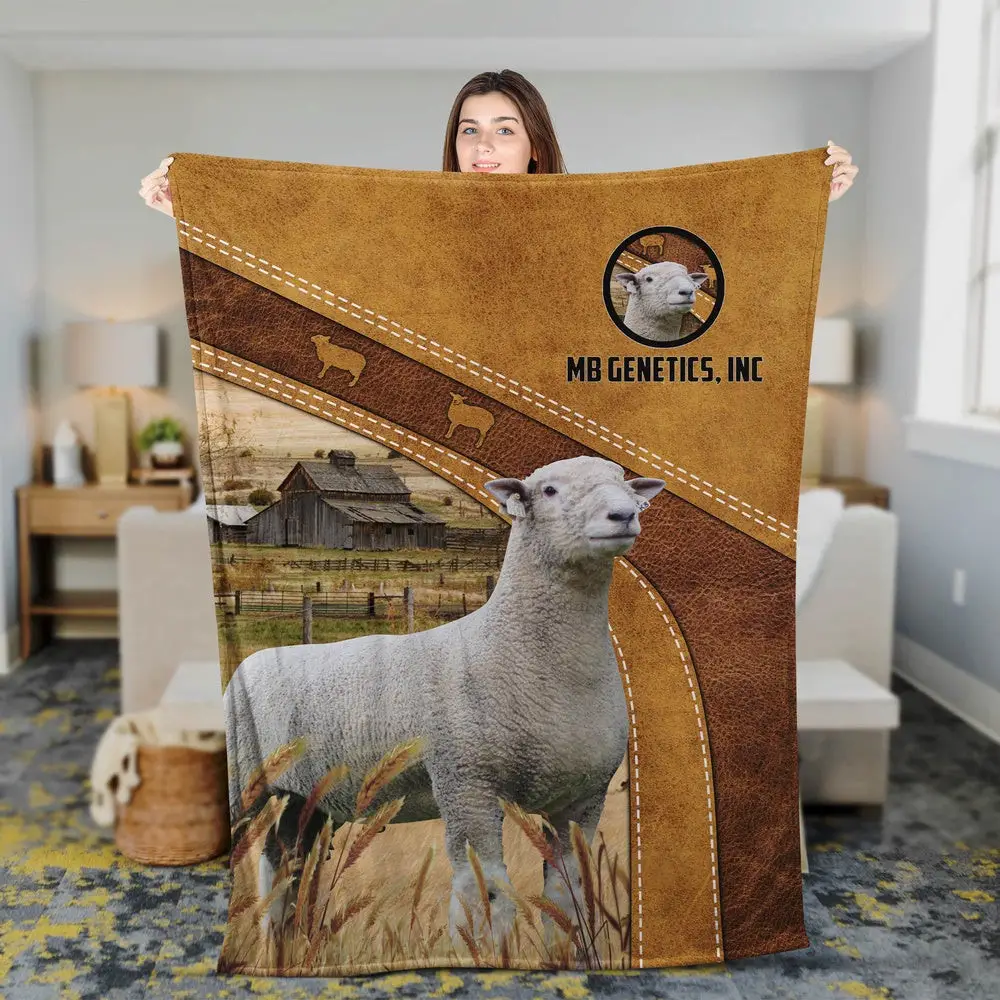 Southdown Ram For Customer Blanket Farm Blanket Unique Gifts For Farmers