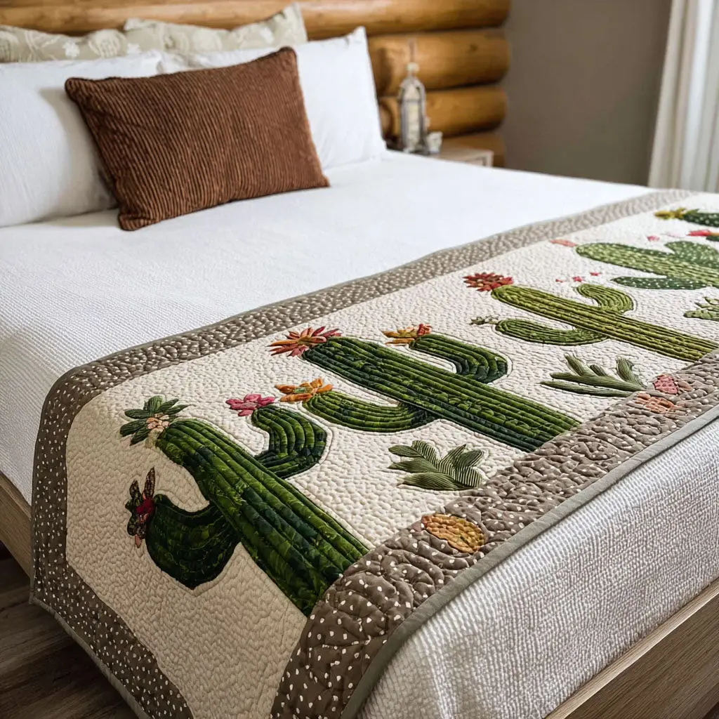 Southwest Serenity Quilted Bed Runner Southwest Serenity Rustic Gift
