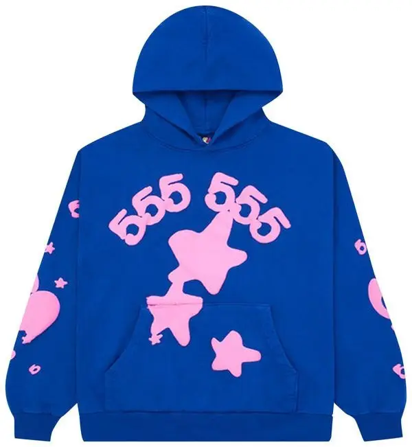 Sp5der Beluga Hoodie Blue Stars 555 Spider Web Hoodie Apparel Merch Clothing Best Gifts Sp5der Beluga Hoodie Blue Stars 555 Spider Web Hoodie Apparel Merch Clothing Best Gifts - Image 1