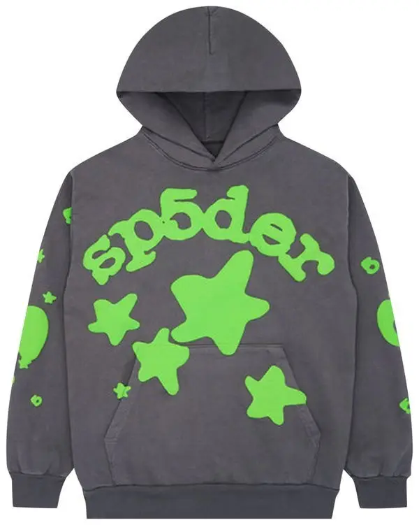 Sp5der Beluga Hoodie Slate Grey Green 555 Spider Web Hoodie Apparel Merch Gifts For Him Sp5der Beluga Hoodie Slate Grey Green 555 Spider Web Hoodie Apparel Merch Gifts For Him - Image 1