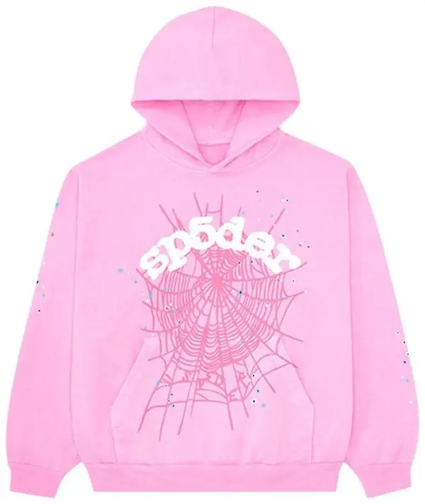 Sp5der OG Web Hoodie Pink 555 Spider Clothing Spider Young Thug Merch Unique Gifts