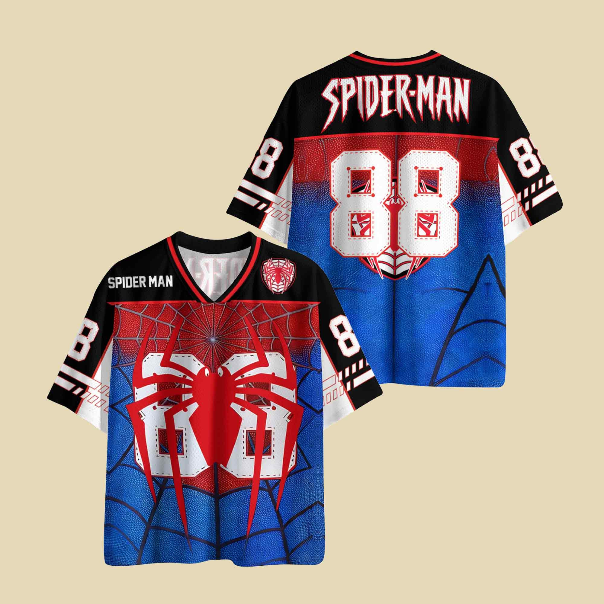 Spiderman Jersey Shirt Marvel Avengers Shirt Brand New Day Marvel Gift for Fans Spiderman Jersey Shirt Marvel Avengers Shirt Brand New Day Marvel Gift for Fans - Image 1