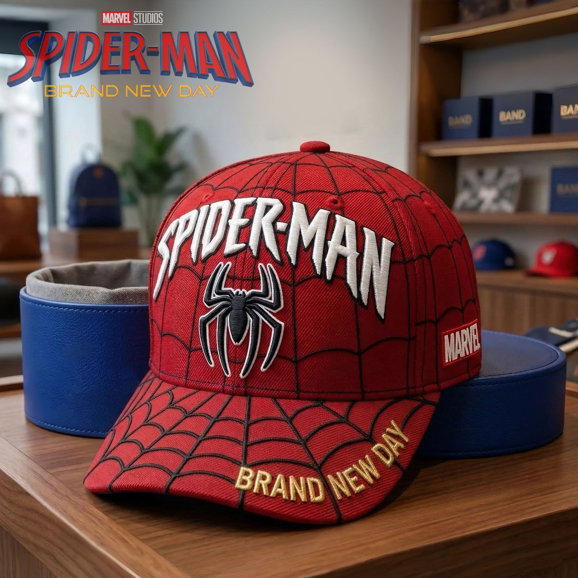 Spiderman Merch Brand New Day Dad Hat Marvel Superhero Baseball Cap Gift For Son