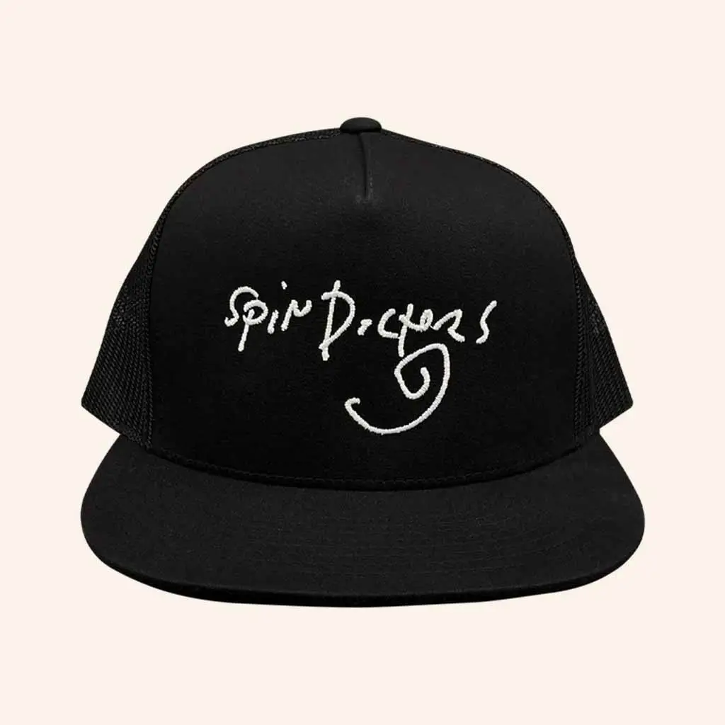 Spin Doctors Merch Spin Doctors Logo Snapback Trucker Hat Embroidered Gift For Husband -WearandDecor Spin Doctors Merch Spin Doctors Logo Snapback Trucker Hat Embroidered Gift For Husband -WearandDecor - Image 1