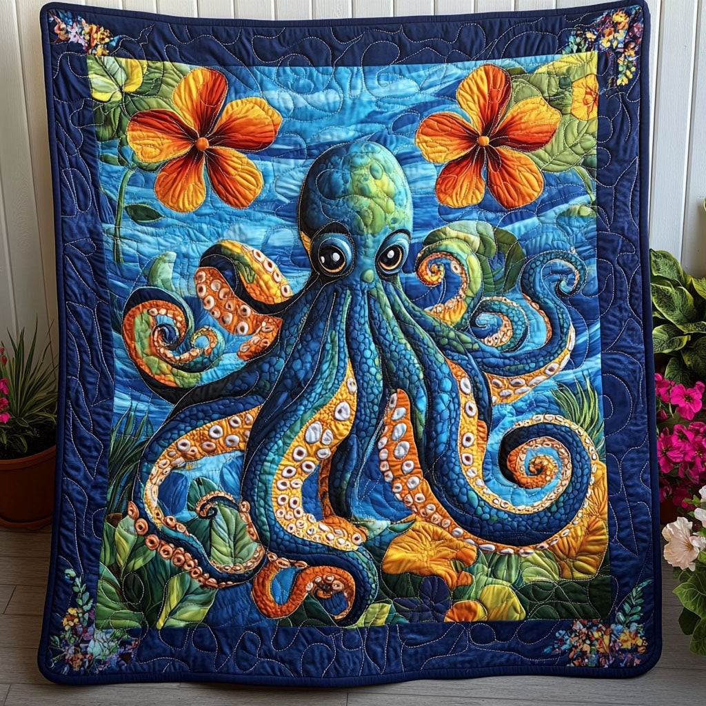 Spiral Sorcery Quilted Blanket Christmas Bedroom Decor Cool Octopus Gifts Spiral Sorcery Quilted Blanket Christmas Bedroom Decor Cool Octopus Gifts - Image 1