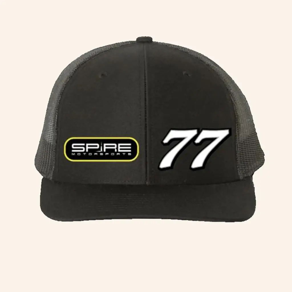 Spire Motorsports Merch Trucker Snapback Hat Spire Motorsports 77 Cap -WearandDecor