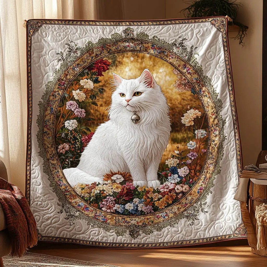 Spirit Cat Quilt Practical Quilt Blanket Gift for Comfort and Style
