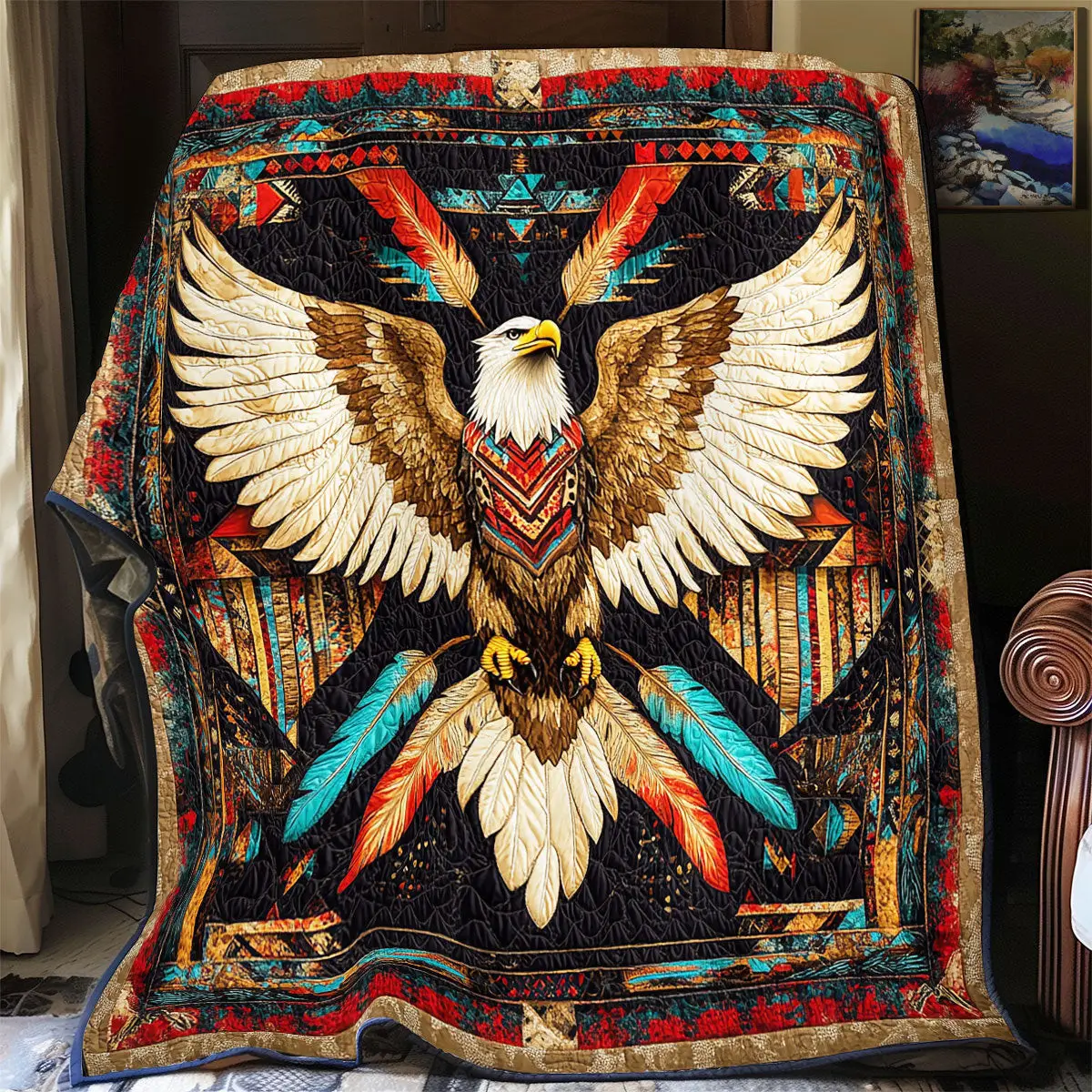 Spirit Eagle Quilted Blankets Sentimental Gifts For Mom