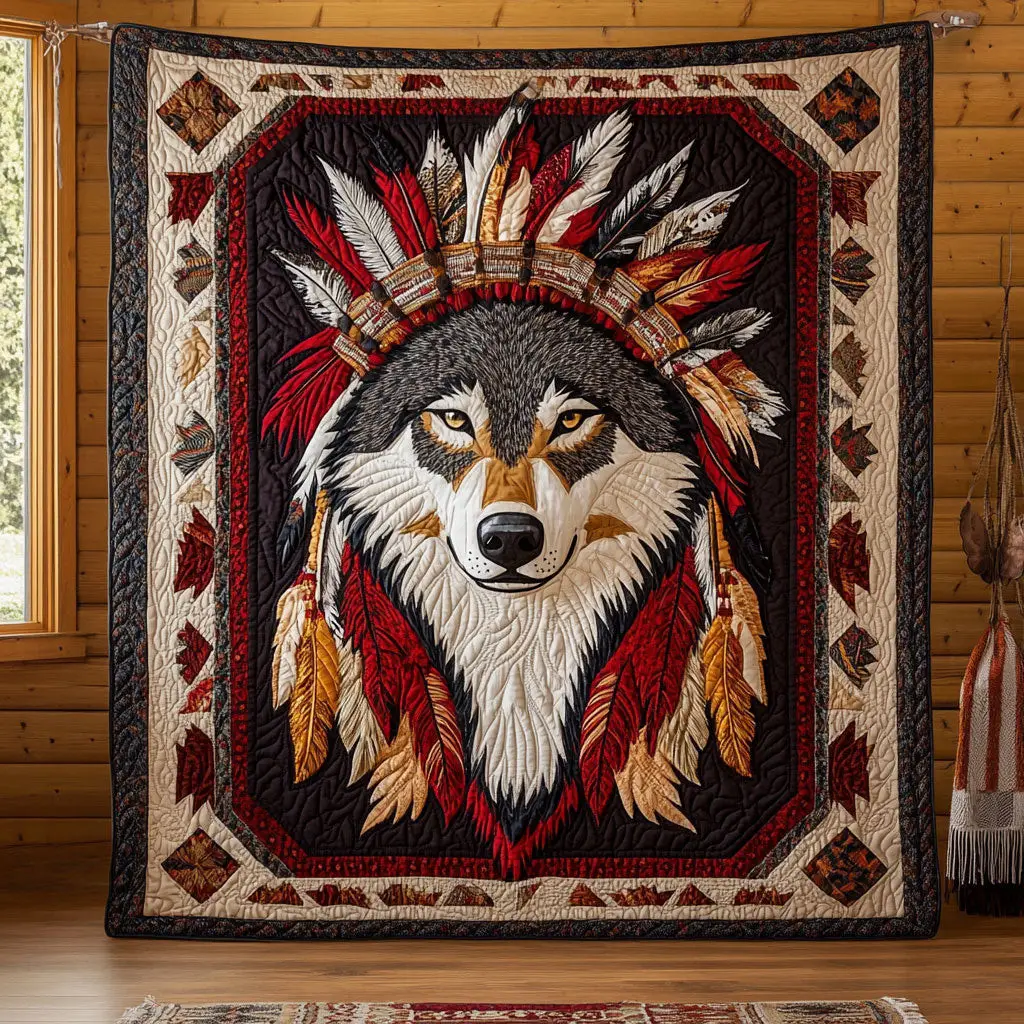 Spirit Wolf Quilt Comfortable Quilt Blanket That Everyone Will Love