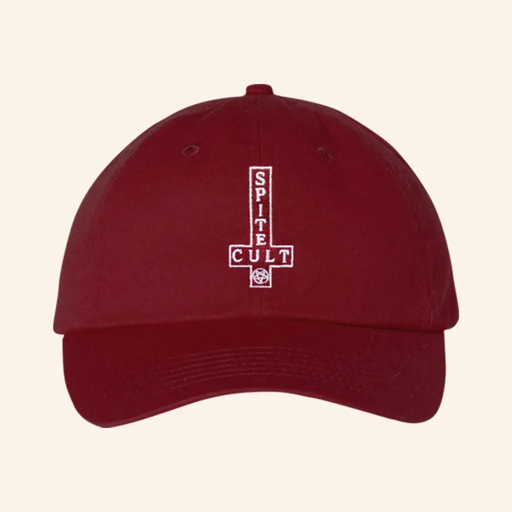 Spite Cult Merch Embroidered Cross Hat Christmas Present For Dad -WearandDecor