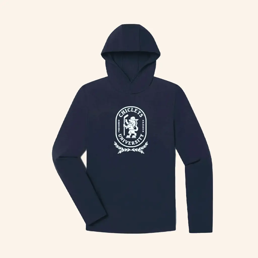 Spittin Chiclets Merch Chiclets University x UNRL Ultra Hoodie Hockey Podcast Fan Apparel