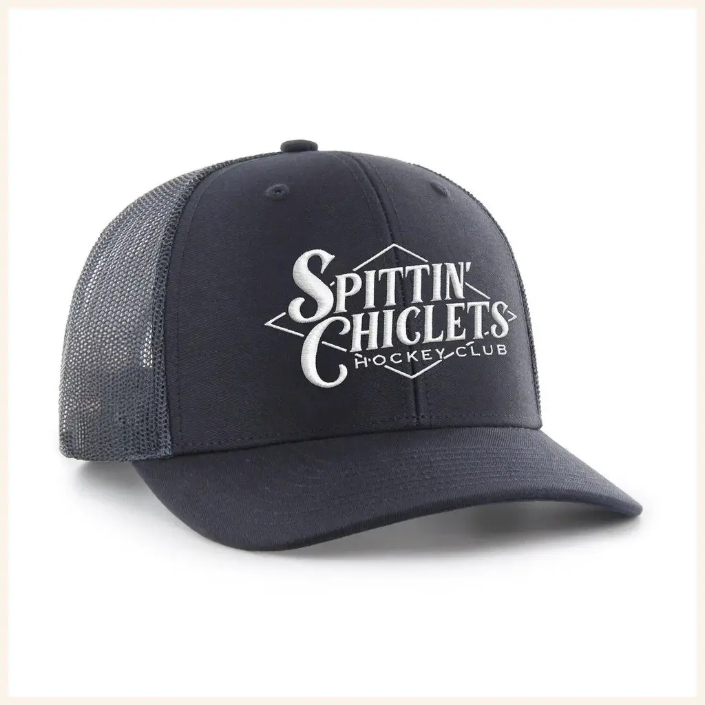Spittin Chiclets Merch Spittin Chiclets Hockey Club Trucker Hat Unique Ice Hockey Gifts