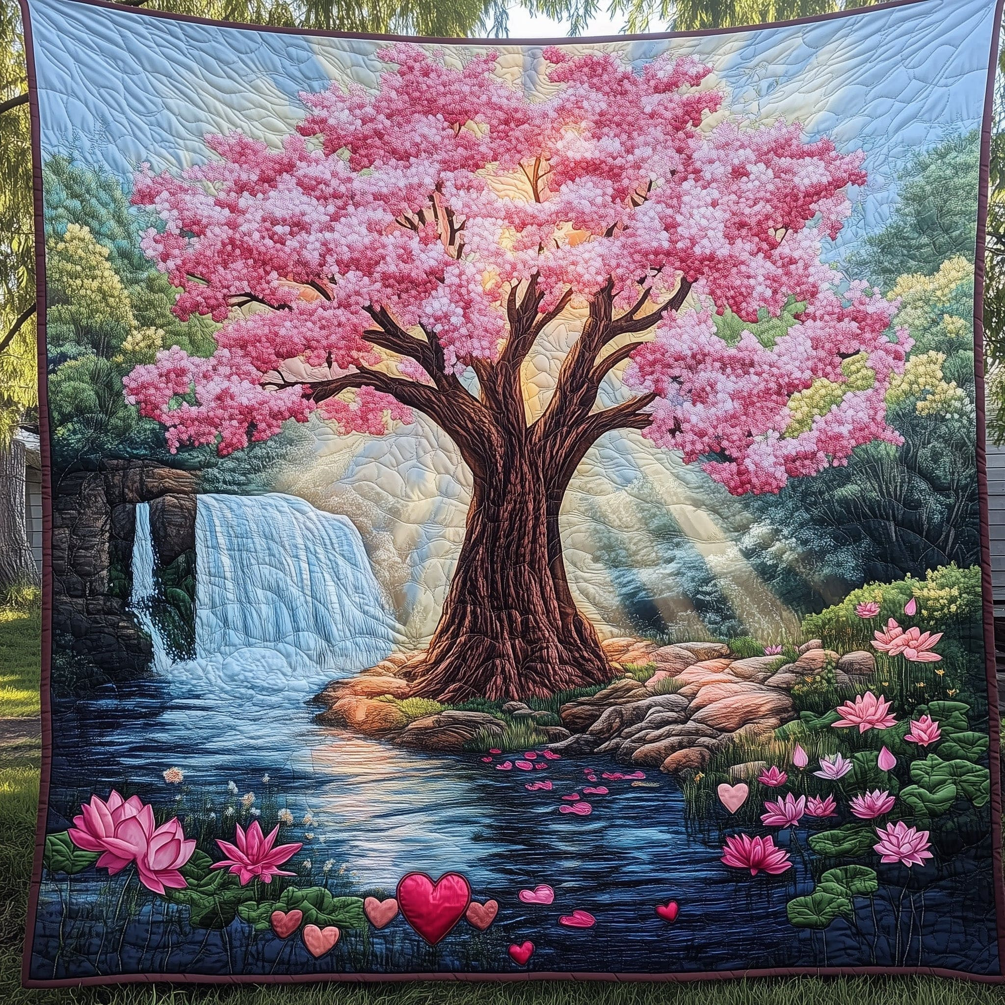 Spring Embrace Quilted Blanket Trendy Home Decor Best Valentine's Day Gifts For Him