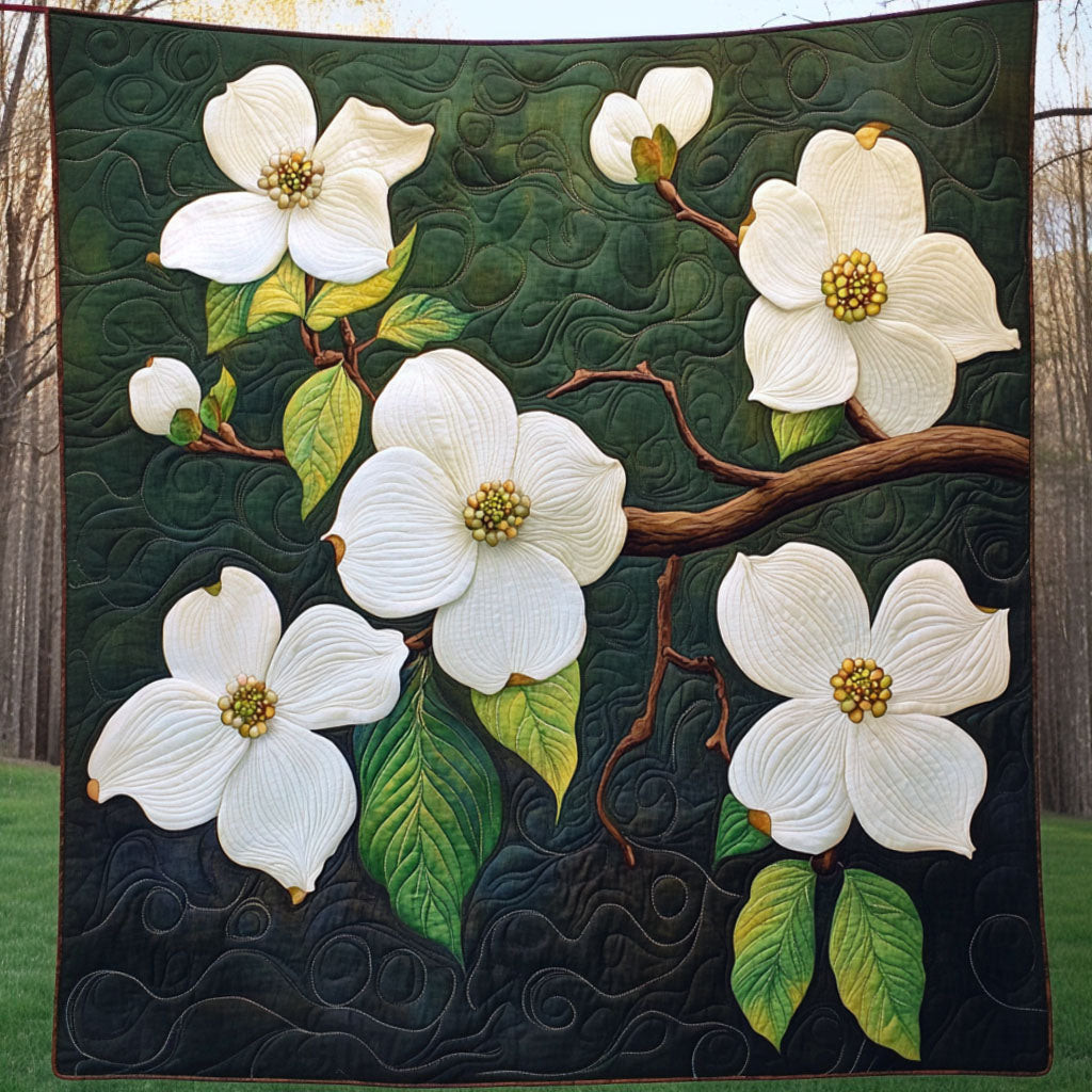 Spring Petals Quilted Blanket Sofa Couch Throw Blanket Christmas Gifts For Flower Lovers