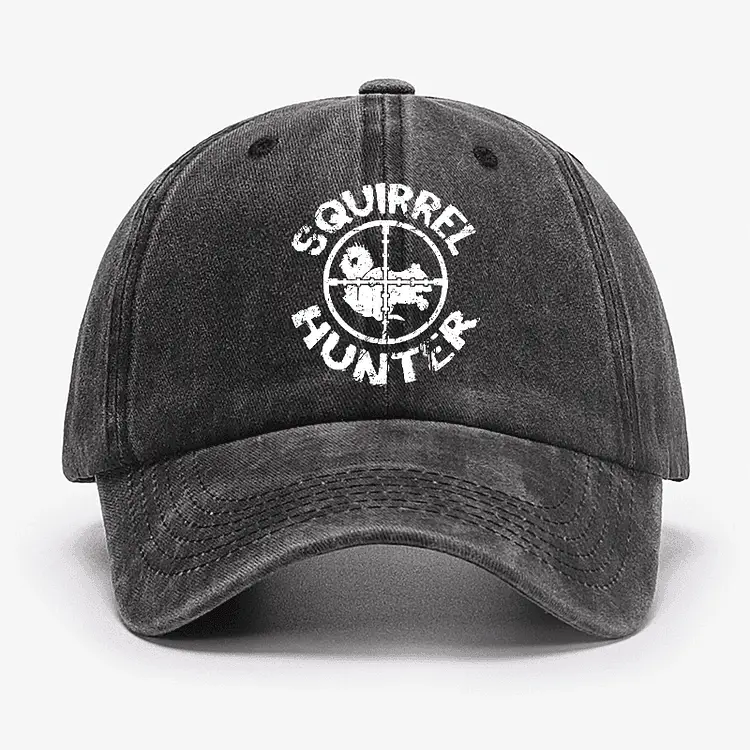 Squirrel Hunter Cap Funny Graphic Tee for Men – Witty Quote T-Shirt