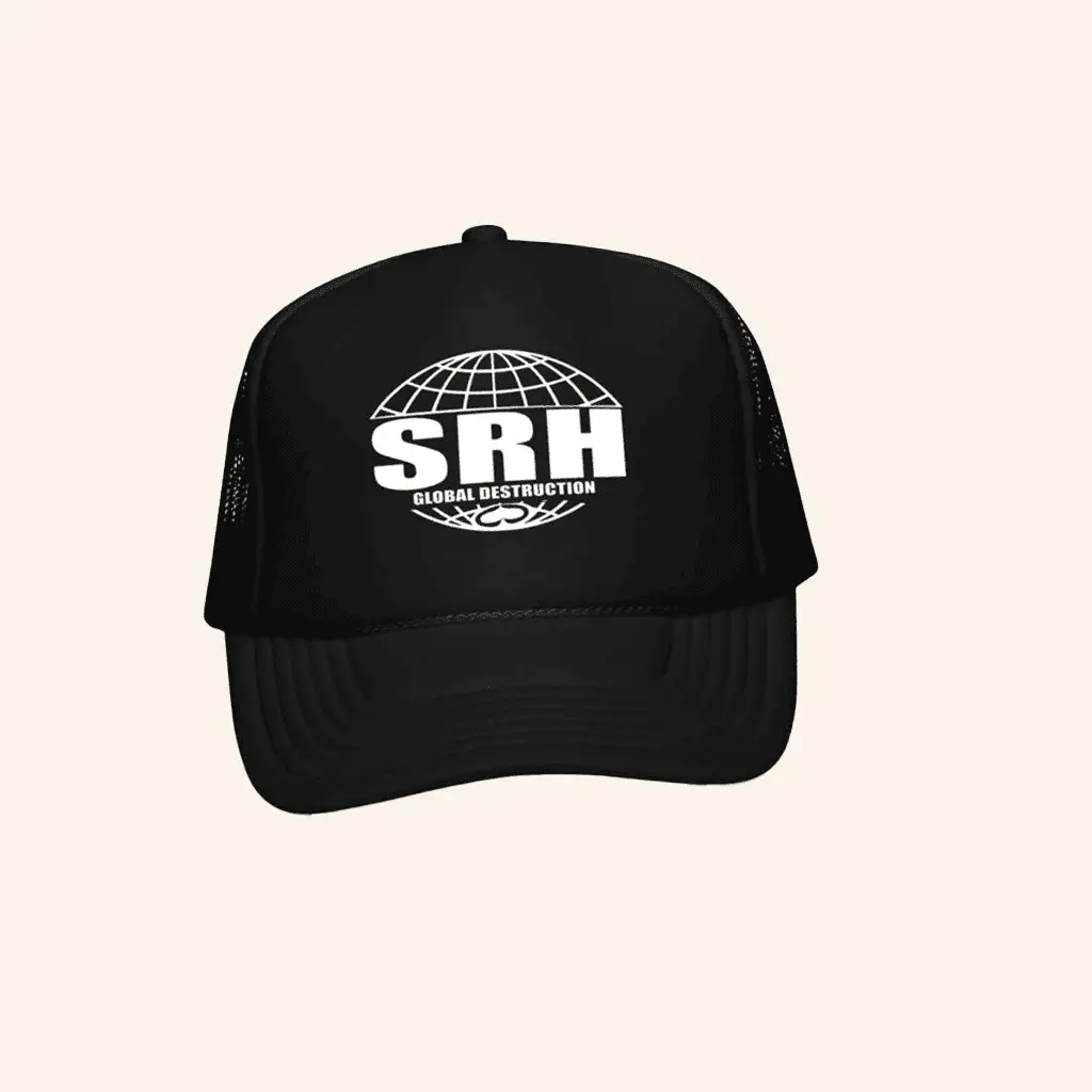 SRH Merch Global Destruction Trucker Hat Gifts For Father -WearandDecor