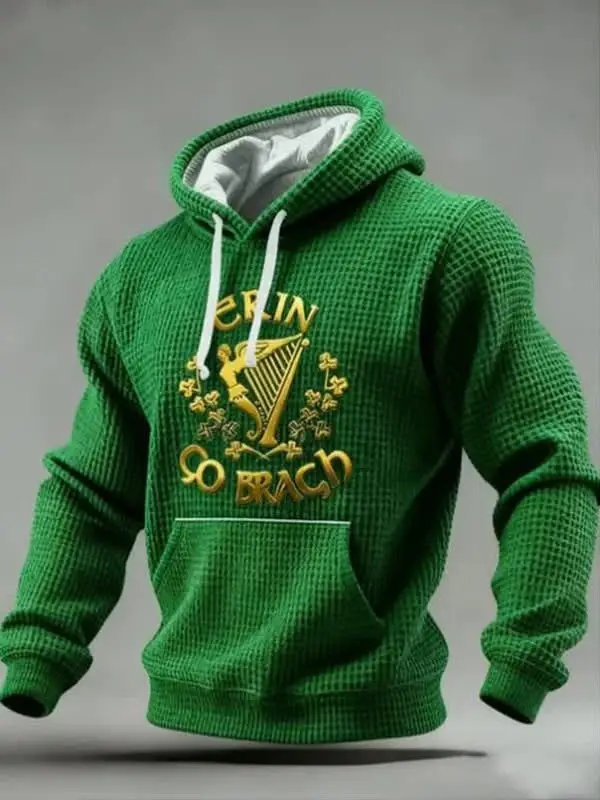 St Patrick’s Day Hoodie Erin Go Bragh Hooded Sweatshirt Green Gifts For St Patrick’s Day