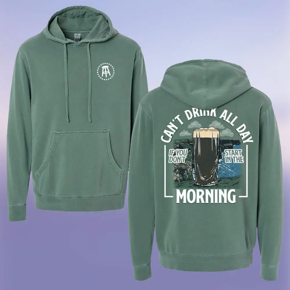 St Patrick's Day Can't Drink All Day Hoodie Barstool Sports Merch Gift for Irish Men