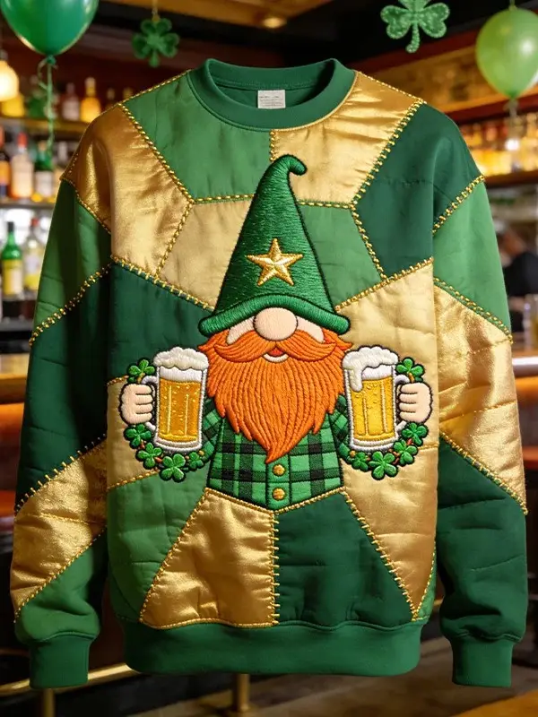 St Patricks Day In Ireland Drinking Graphic Sweatshirt Funny Irish Beer Best Gift Men St Patricks Day In Ireland Drinking Graphic Sweatshirt Funny Irish Beer Best Gift Men - Image 1