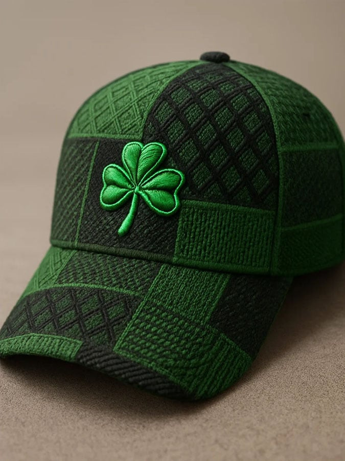 St Patricks Day Shamrock Art Hat Green Graphic St Patrick's Day Cap Best Gifts For Him