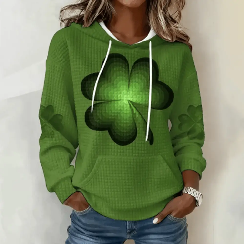 St Patrick's Day Shamrock Design Hoodie St Patrick's Day 2026 Apparel Holiday Gift