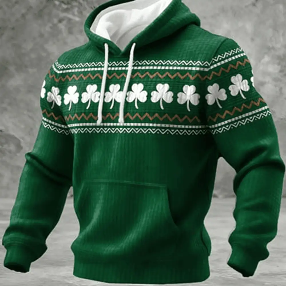 St Patrick's Day Shamrock Hoodie St Patrick's Day Apparel Gift For Best Friends