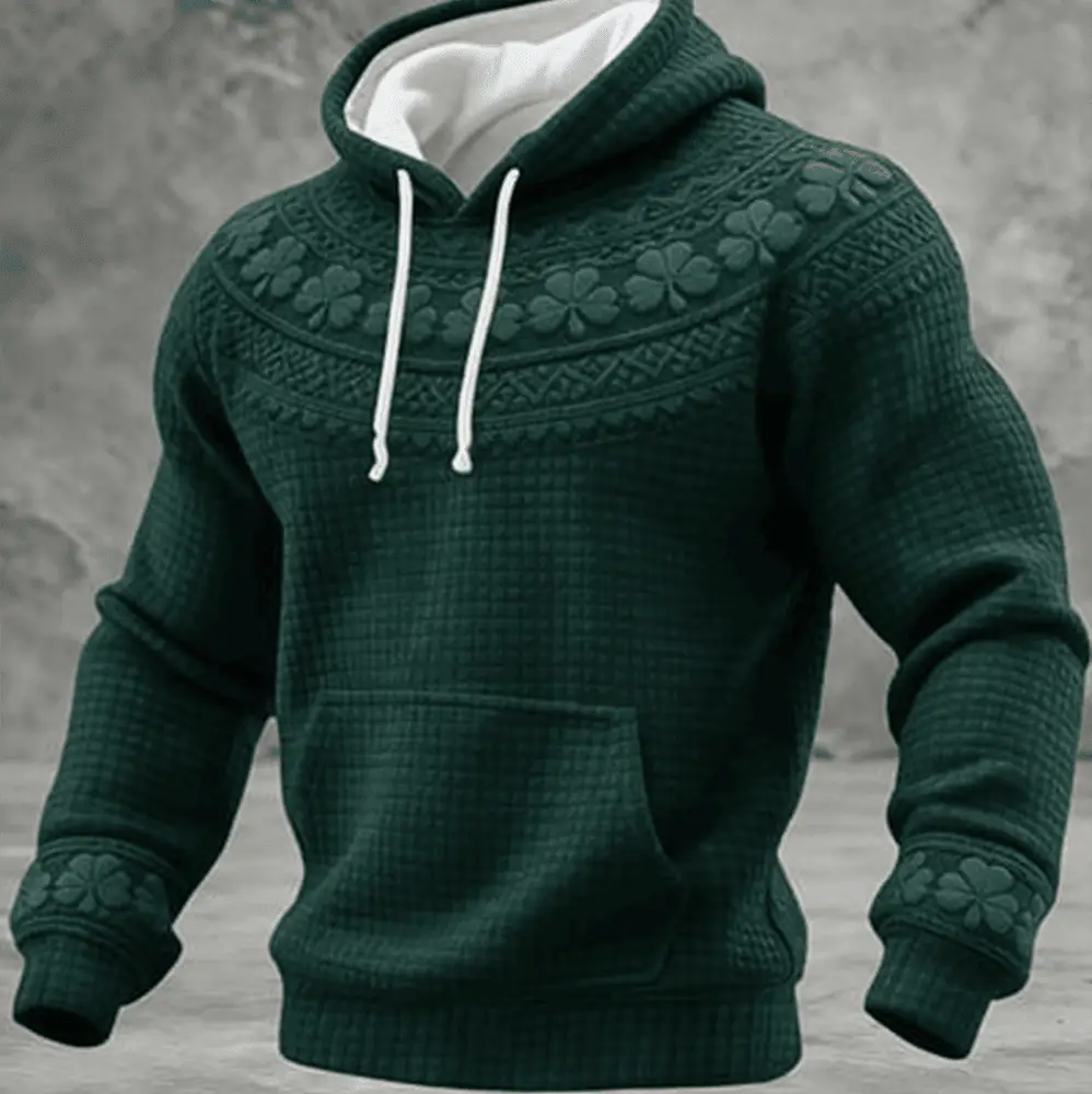 St Patrick's Day Shamrocks Hoodie St Patrick's Day Outfit Cool St Patrick's Day Presents