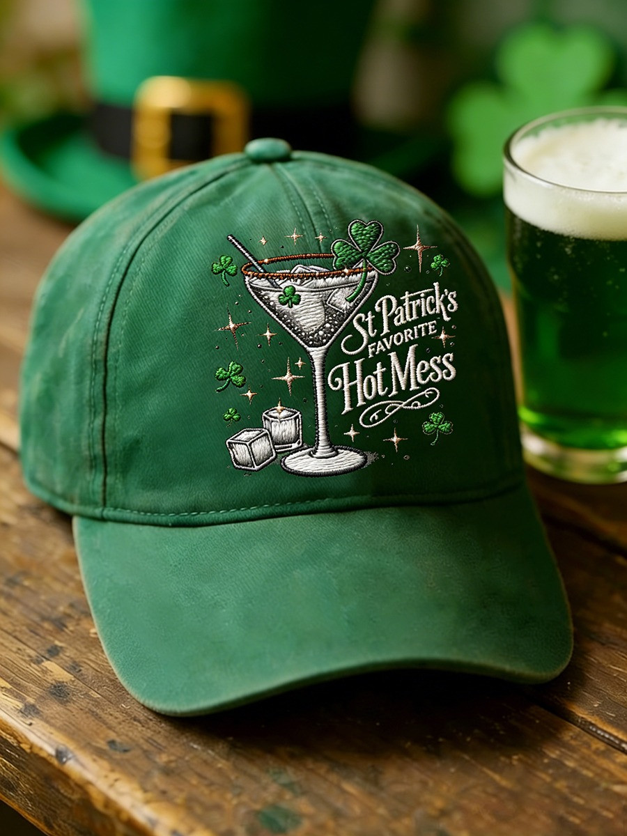 St Patrick's Favorite Hot Mess Hat Print Unisex Saint Patrick Day Gift Ideas