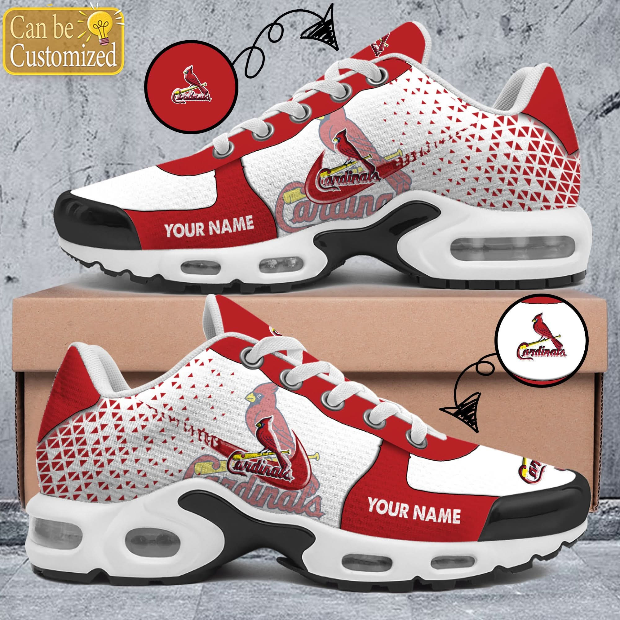 St. Louis Cardinals A951 Shoes Personalized