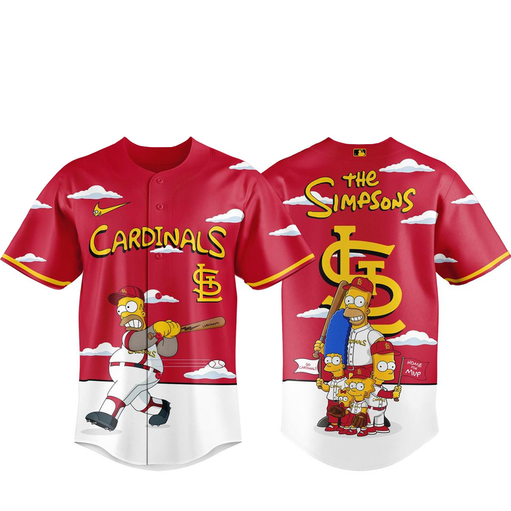 St. Louis Cardinals x The Simpsons 2026 Major Gameday Baseball Jersey