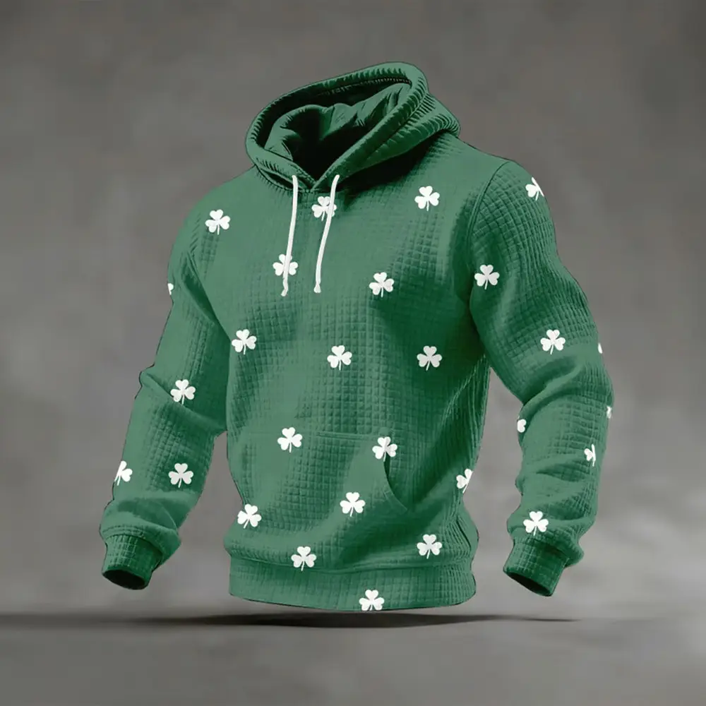 St. Patrick Day Shamrocks Art Hoodie Saint Patricks Day Outfits Gift For St Patricks Day