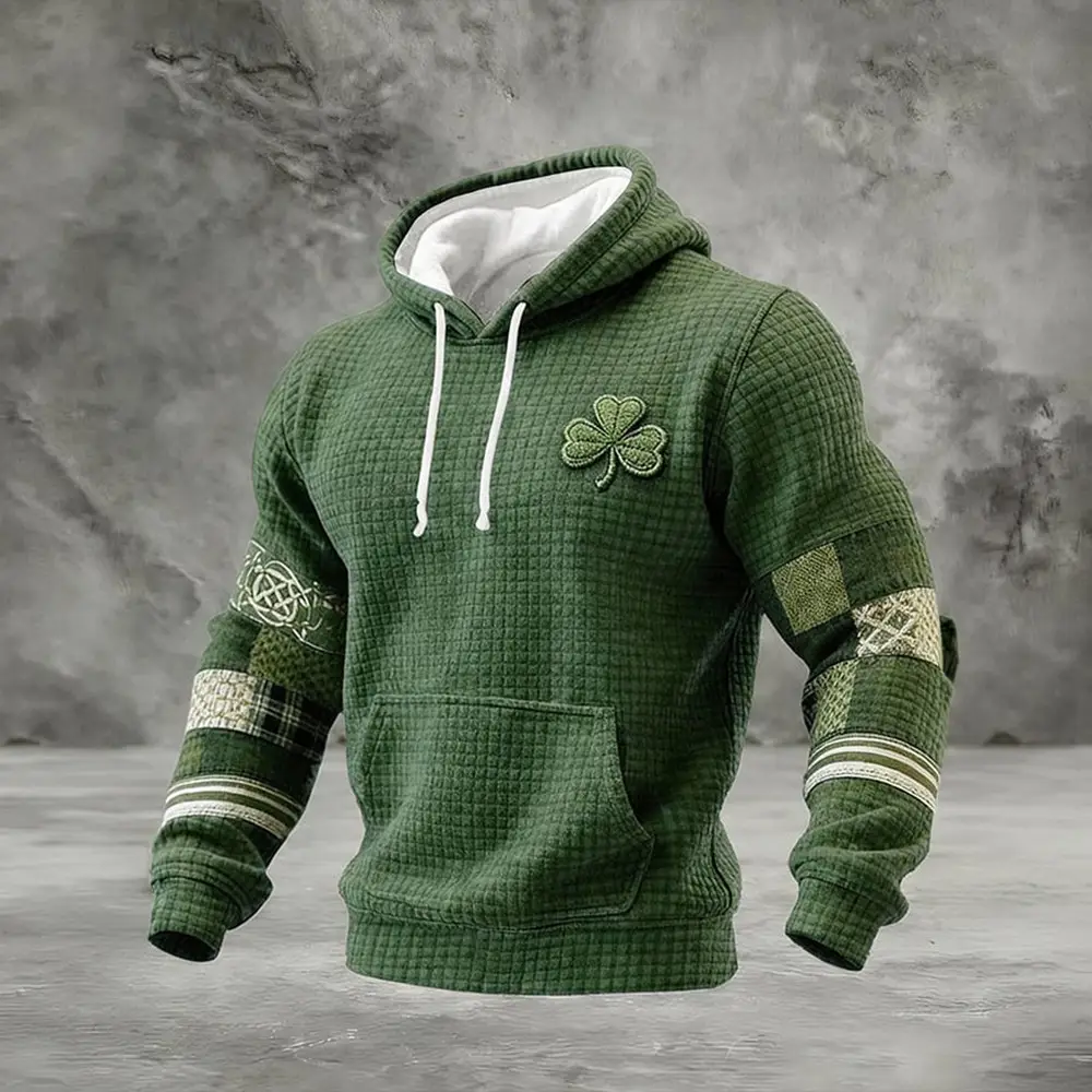 St. Patrick's Day Art Shamrock Hoodie St Patrick's Day 2026 Hooded Sweatshirt St. Patrick's Day Art Shamrock Hoodie St Patrick's Day 2026 Hooded Sweatshirt - Image 1