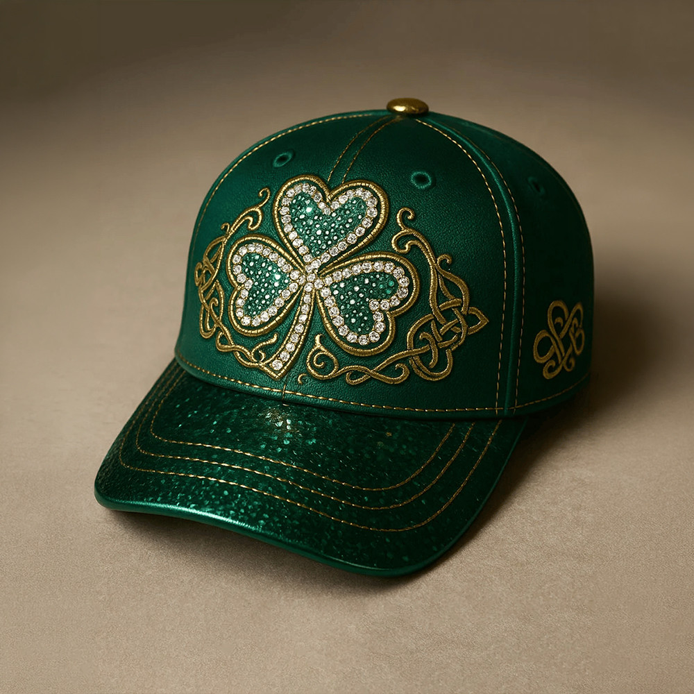 St. Patrick's Day Shamrock Art Hat St Patricks 2026 Baseball Cap Present For Him