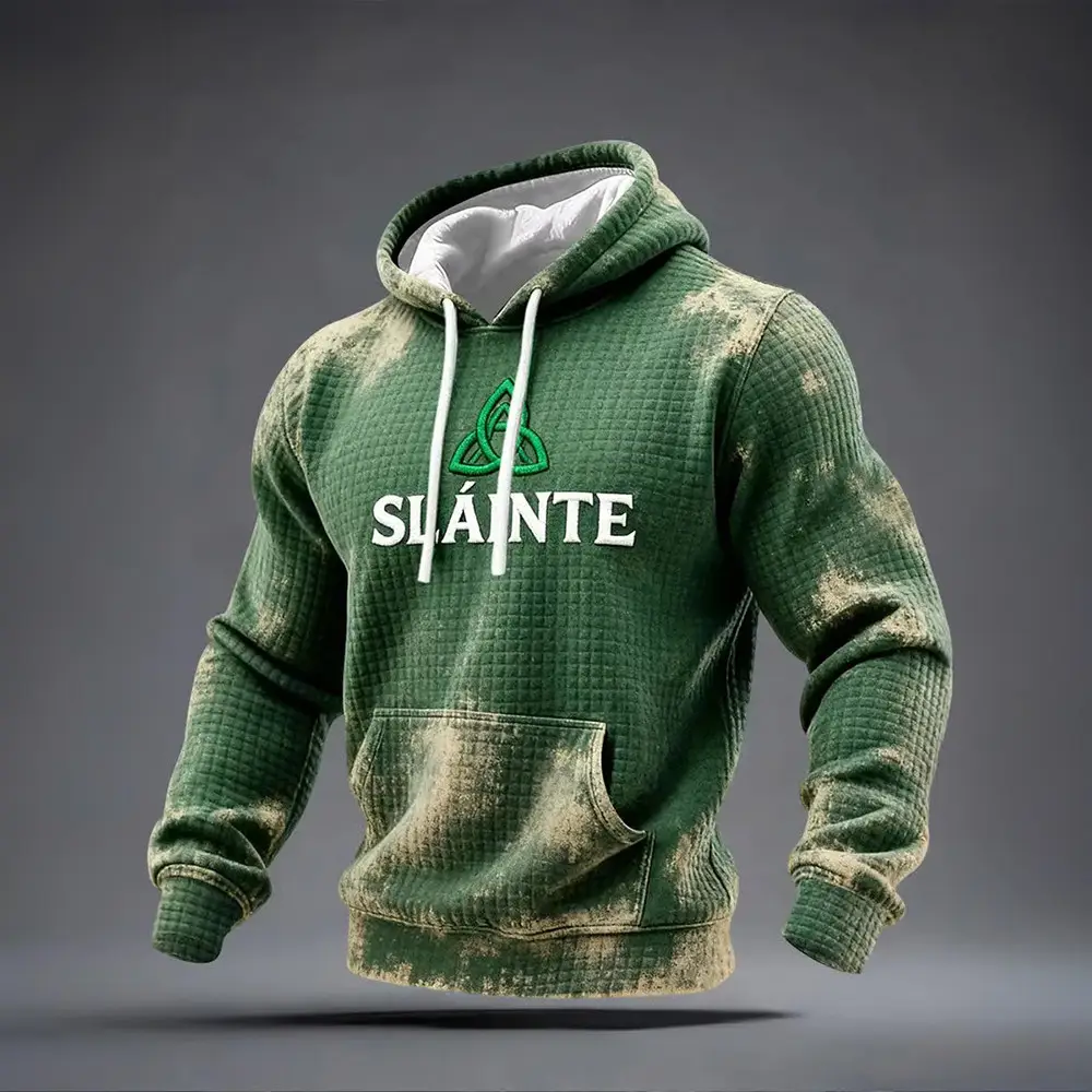 St. Patrick's Day Slainte Hoodie St Patrick's Day Hooded Sweatshirt Gift Idea