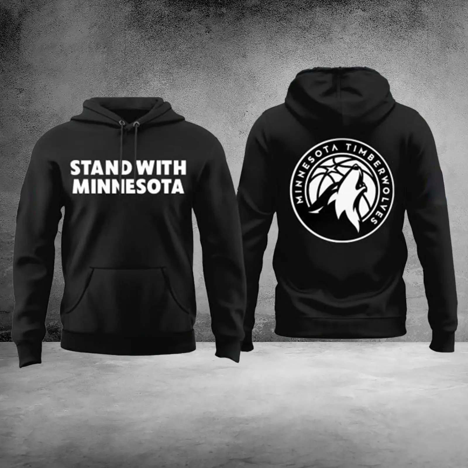 Stand With Minnesota Hoodie Timberwolves Team 2026 Wearing Merch Gift For Supporters