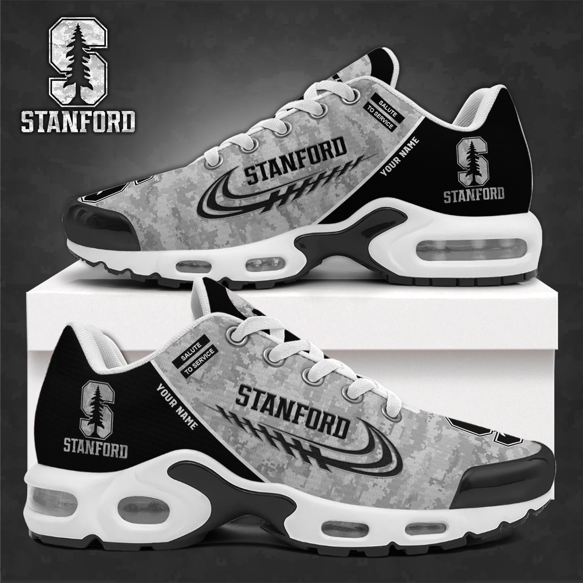 Stanford Cardinal Shoes 2026 Version Custom Name, Camouflage Shoes