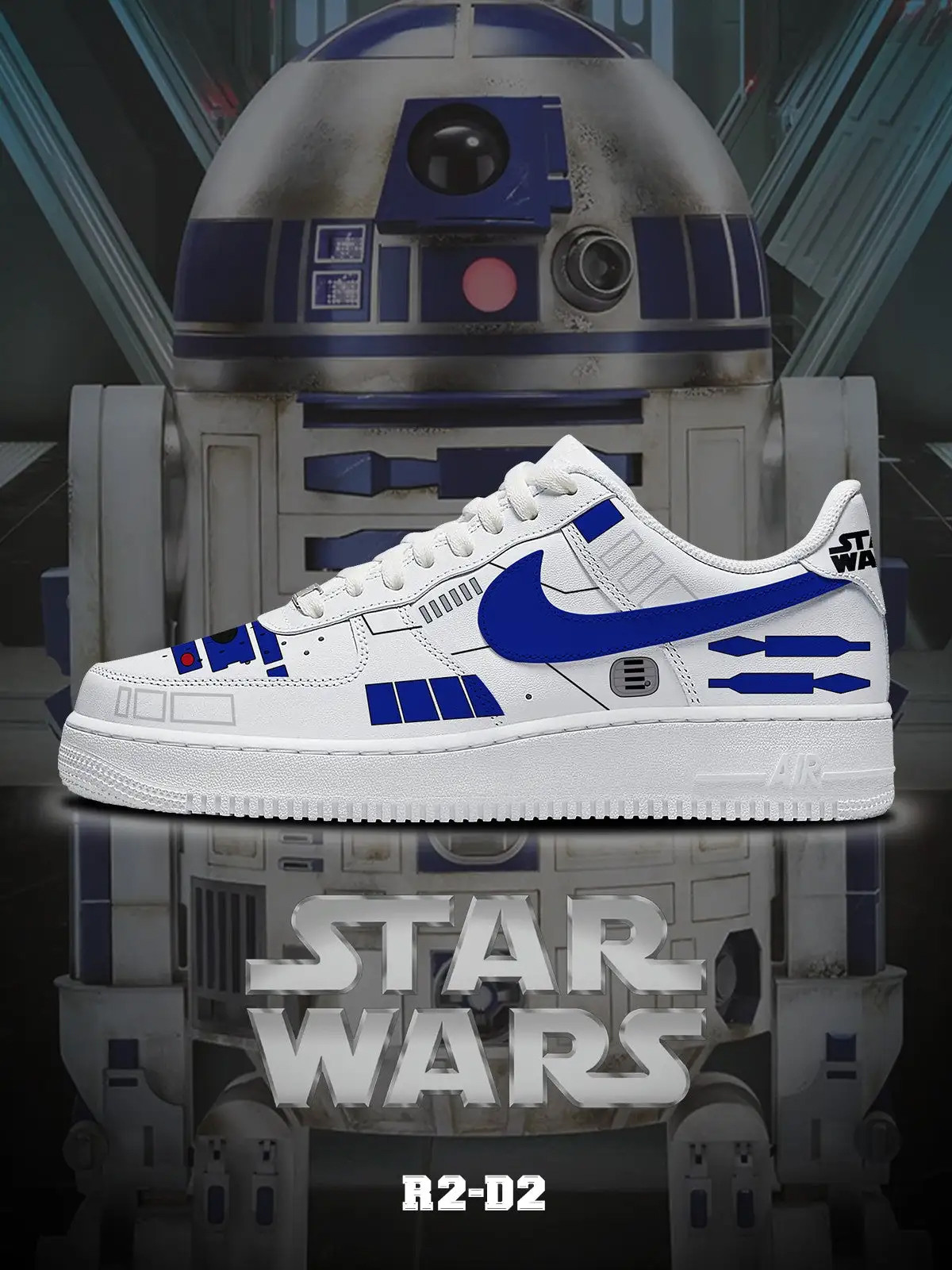 Star Wars R2-D2 Air Force 1 Shoes Sneakers