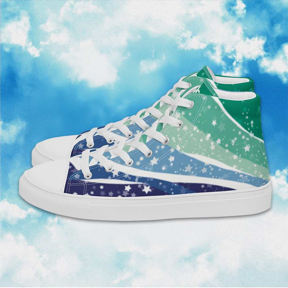 Starry Gay High Top Shoes Gay Pride LGBTQ Sneakers Human Rights Merch