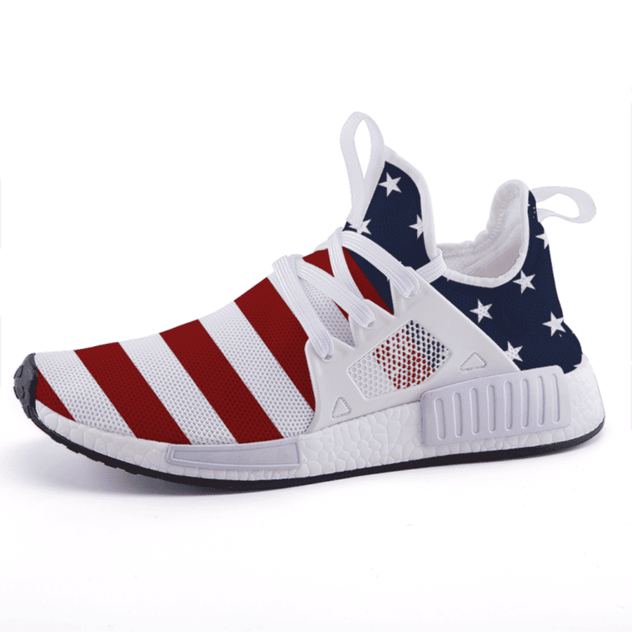 Stars And Stripes Patriotic American Flag Shoes America Patriots Sneakers Gifts For Him Her