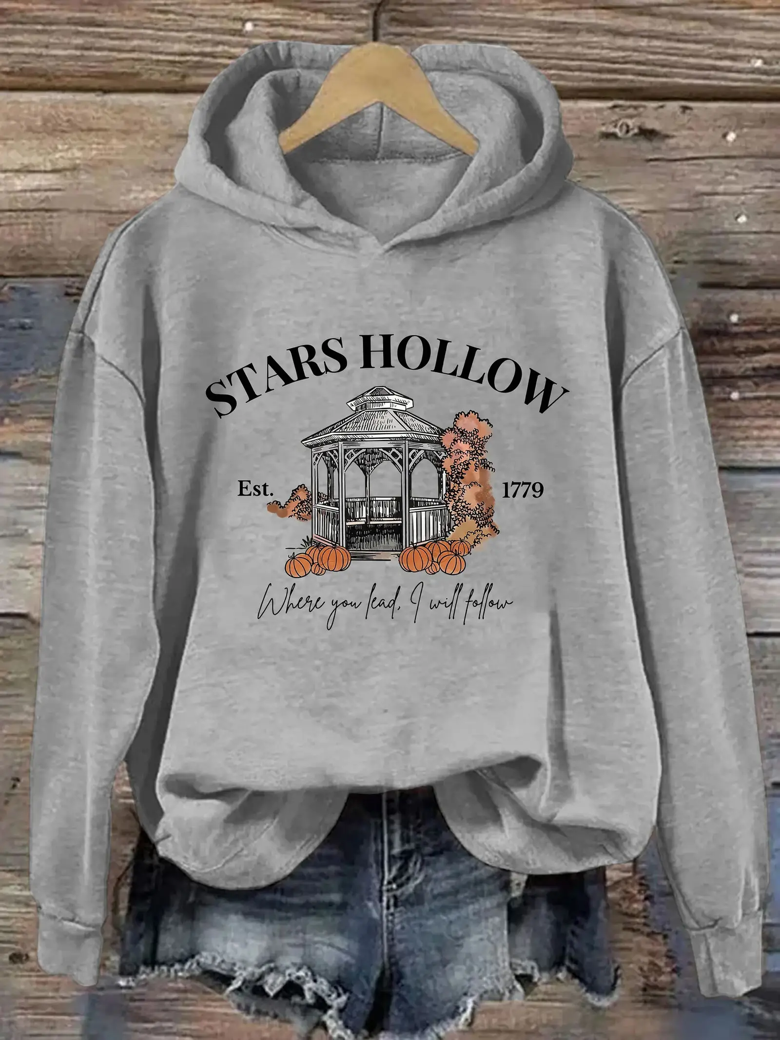 Stars Hollow Where You Lead I Will Follow Hoodie Gilmore Girls Merch Gifts For Sisters
