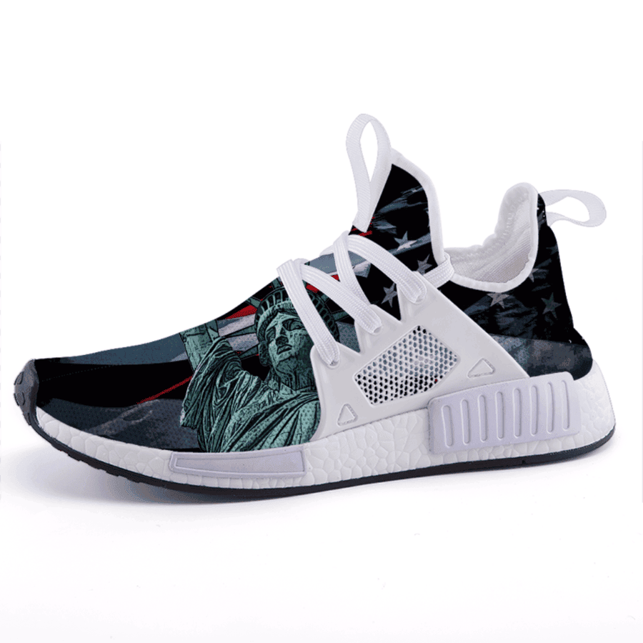 Statue Of Liberty American Flag Shoes Freedom Patriotic Sneakers 4Th Of July Gift Ideas