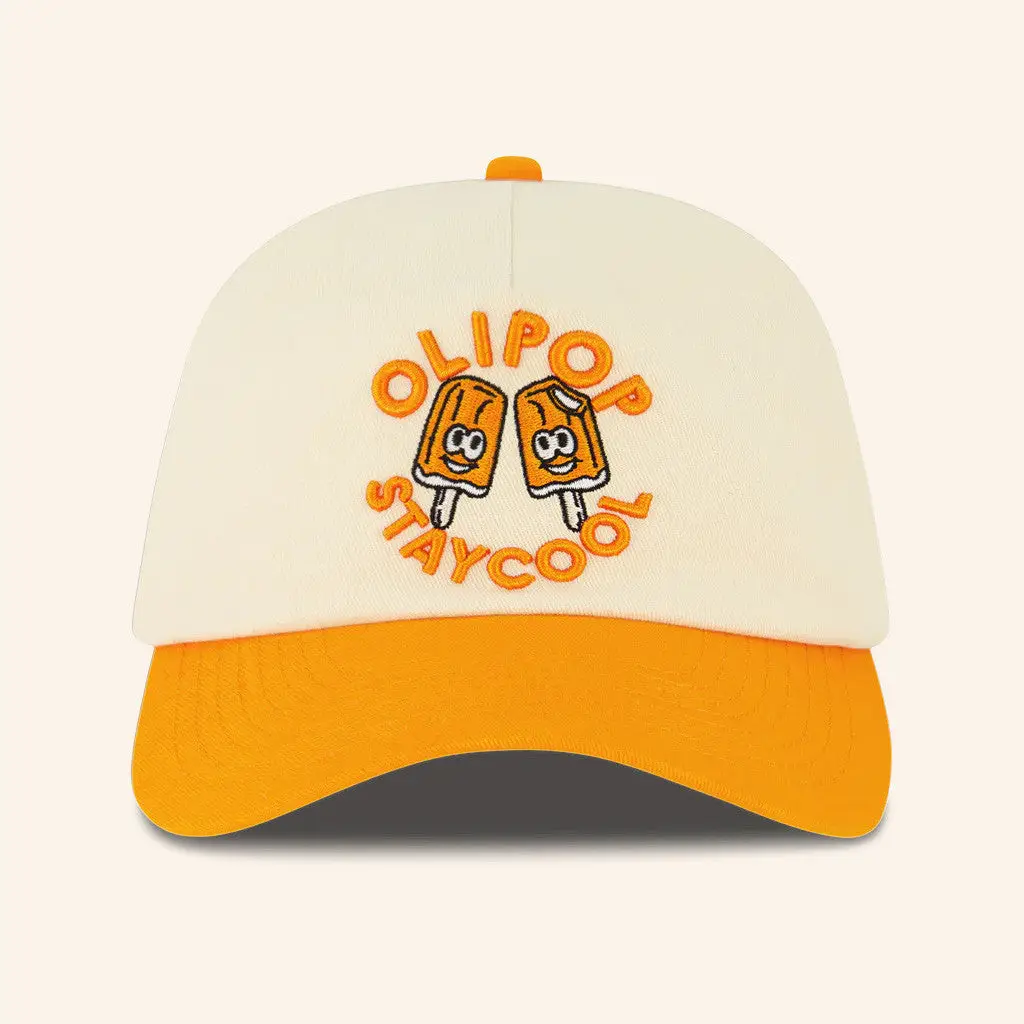 Staycool X Olipop Merch Olipop Orange Cream Embroidered Cap Gifts For Best Friend -WearandDecor Staycool X Olipop Merch Olipop Orange Cream Embroidered Cap Gifts For Best Friend -WearandDecor - Image 1
